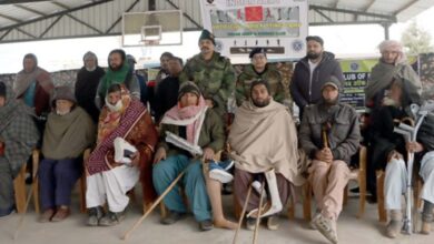 Army organises artificial limbs camp at LoC village