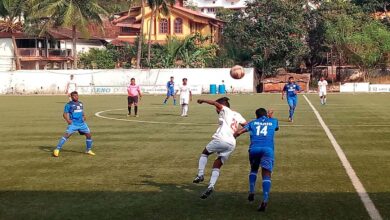 Abhishek's treble foils Chicalim's comeback