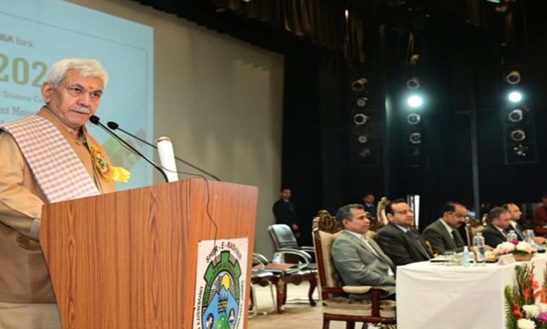 LG addresses the inaugural session of 6th J&K Agricultural Science Congress at SKUAST-J