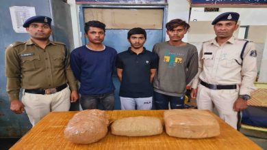 Ganja worth lakhs was being sold near NH Highway 53, 3 smugglers arrested