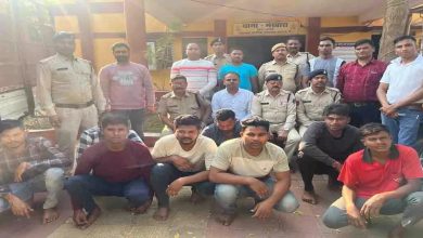 Gang stealing lakhs busted in the district, 8 thieves arrested