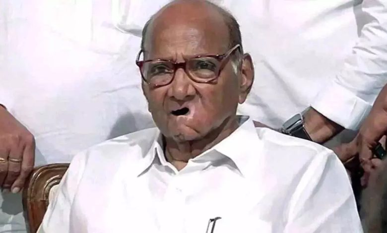 Sharad Pawar plays NCP's election 'trumpet' in Raigarh