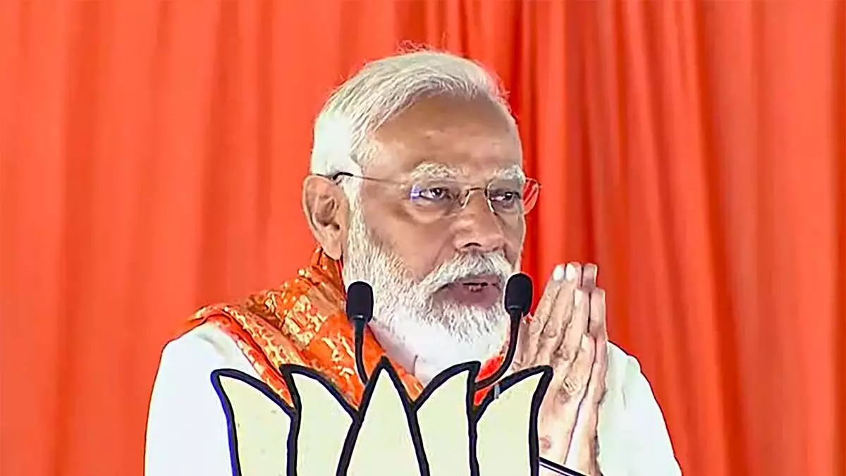 PM Modi: Telangana became ATM for Congress