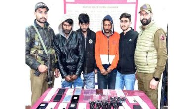 4 thieves arrested, stolen items recovered