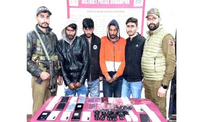 4 thieves arrested, stolen items recovered