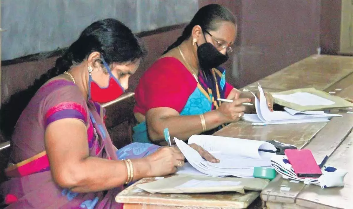 Evaluation of answer sheets of inter exam started in Andhra Pradesh