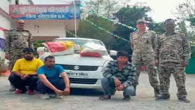 3 smugglers smuggling ganja worth lakhs arrested