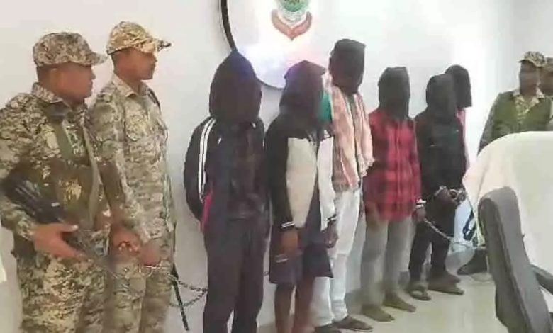 6 criminals including Naxalite commander arrested