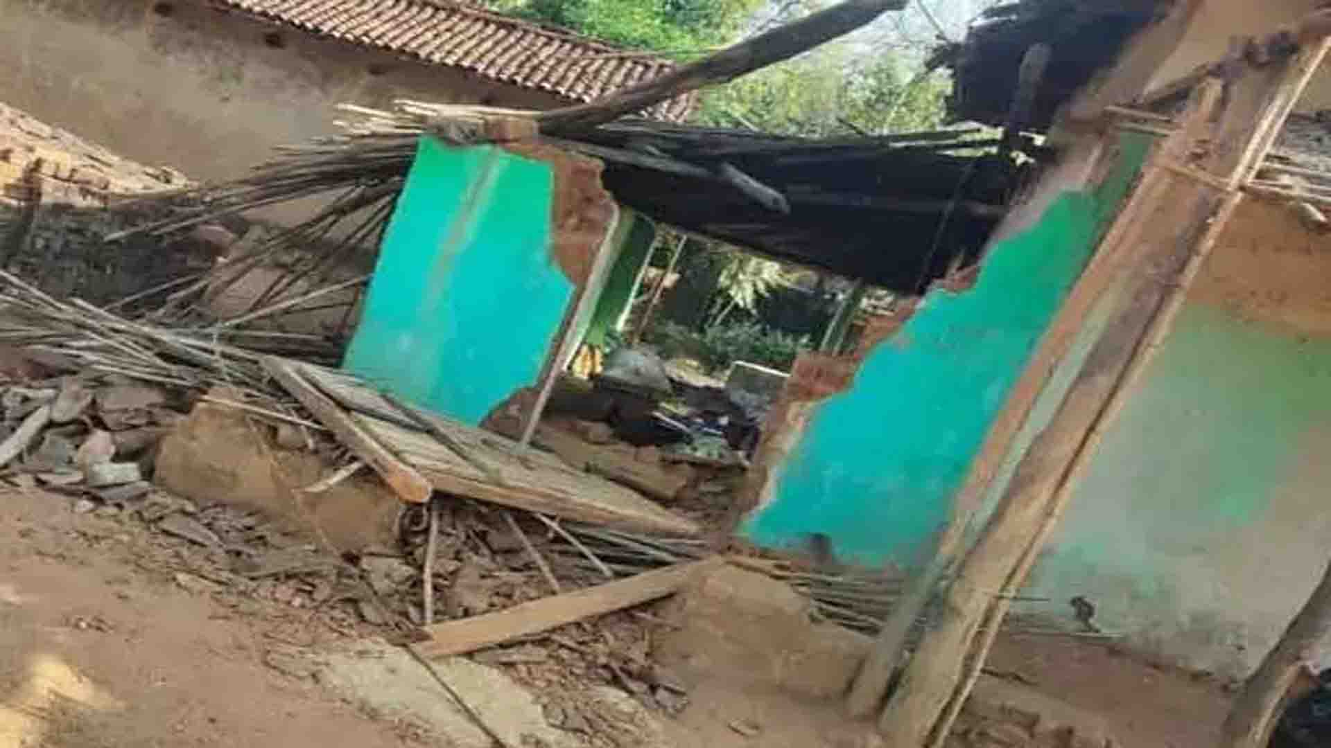 Elephant havoc in residential area, 4 families rendered homeless