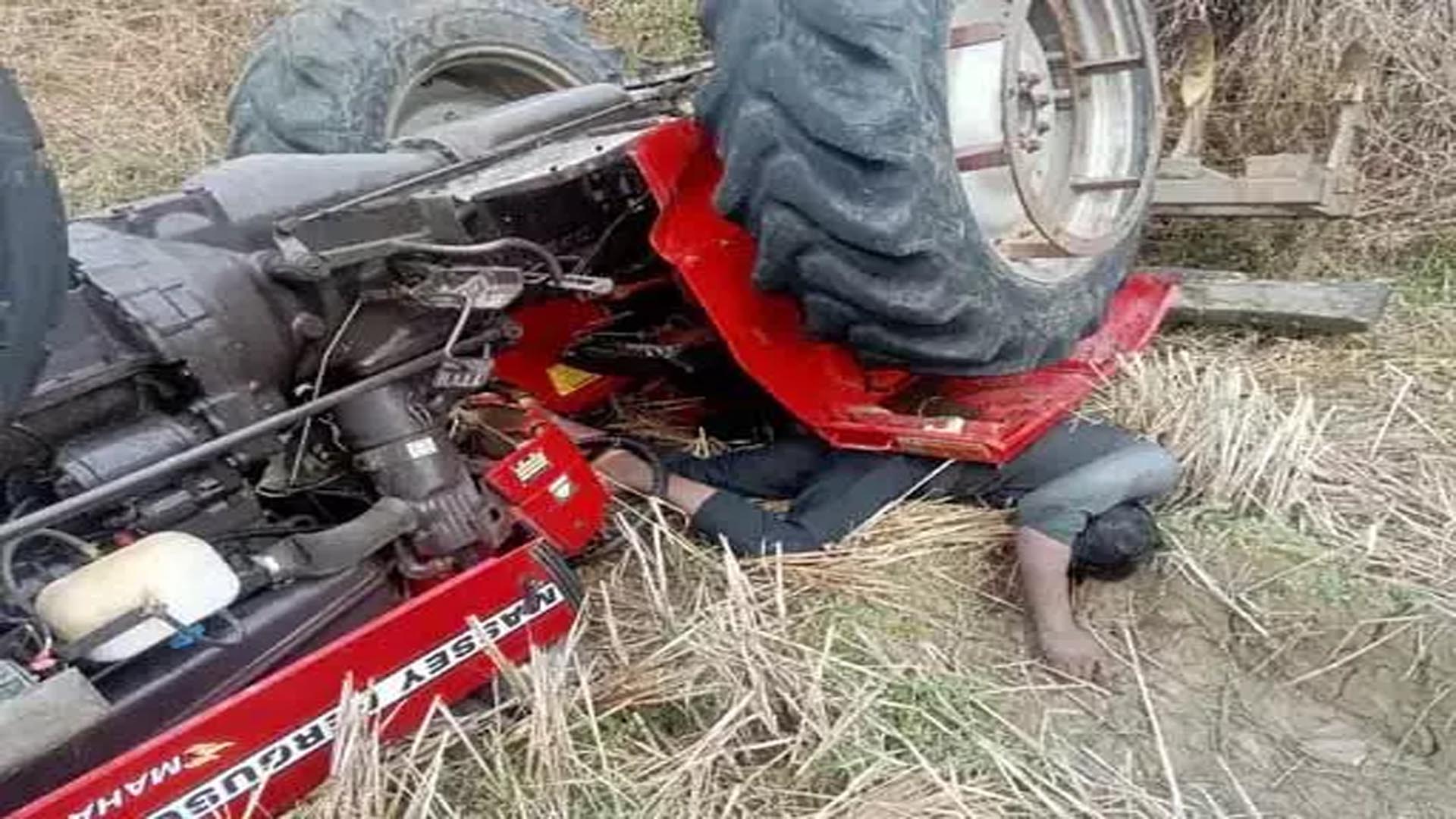 2 died after being crushed under tractor engine, they were returning home after ploughing
