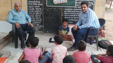 On the occasion of World Water Day, Dr. JK Tiwari visited Sudha Open School