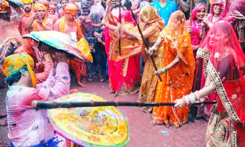 Lathmar Holi played in Nandgaon, know the reason behind it