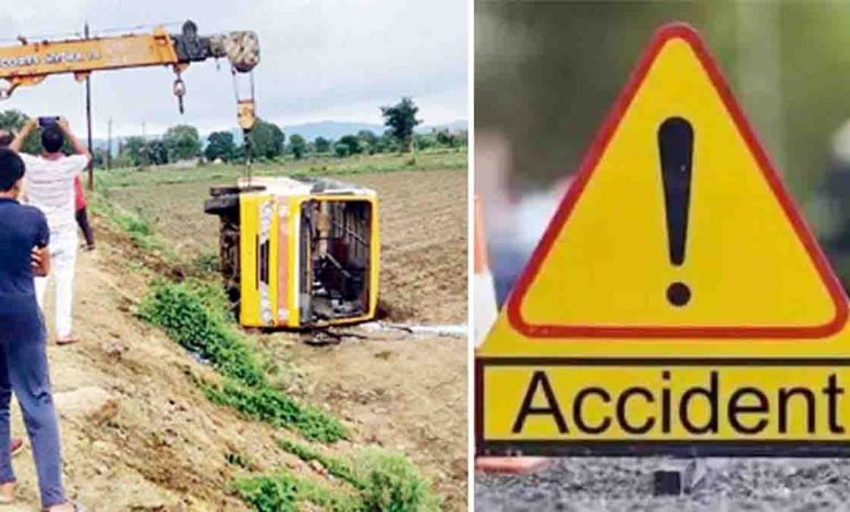 60 children injured when bus overturns in Saran district of Bihar