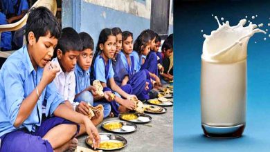 Gift milk will be given to 2500 children in government schools along with midday meal
