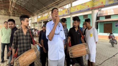 Barpeta Lok Sabha seat candidate sang Bihu songs in school