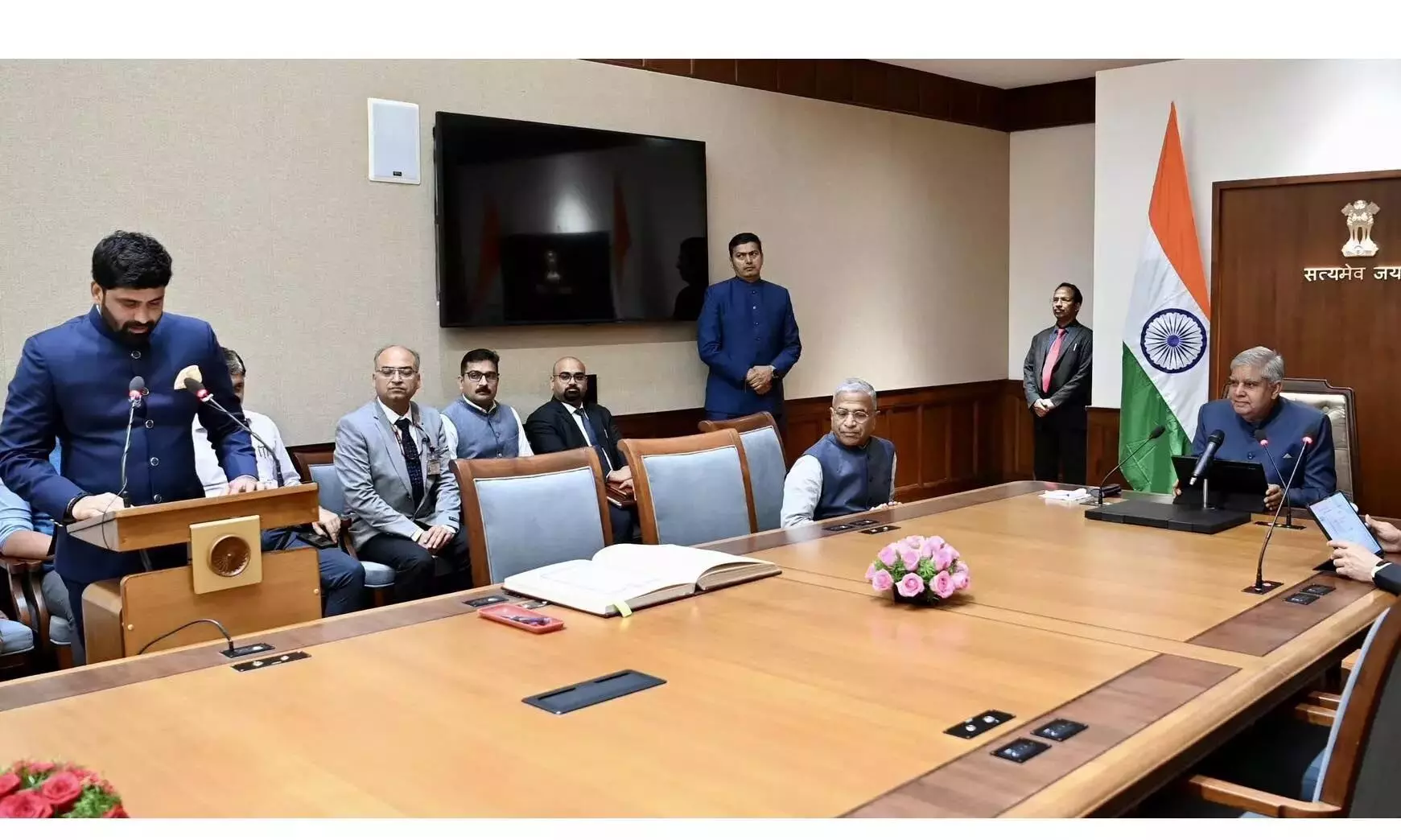 Anil Kumar Yadav took oath as Rajya Sabha member