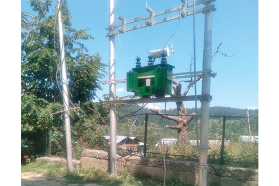 Transformer installed near ground level in Magam area poses danger to people