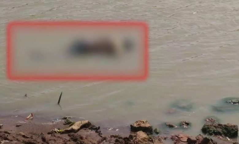 Dead body of middle-aged man found in river, atmosphere of panic among villagers