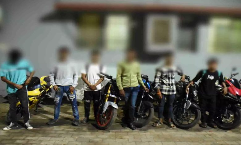 6 bikers arrested for stunting in Naya Raipur