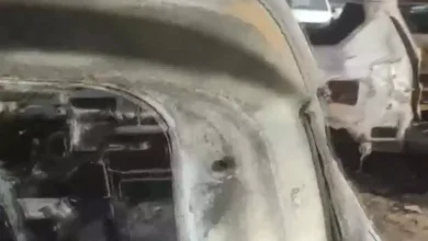 Many cars burnt to ashes due to fire in parking lot, owners were shocked