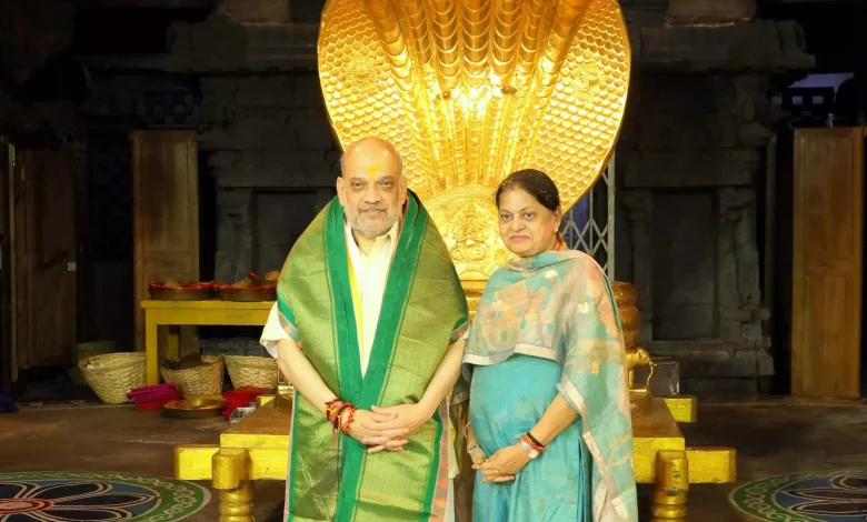 Andhra Pradesh News: Amit Shah worshiped Lord Sri Venkateswara Swamy in Tirumala