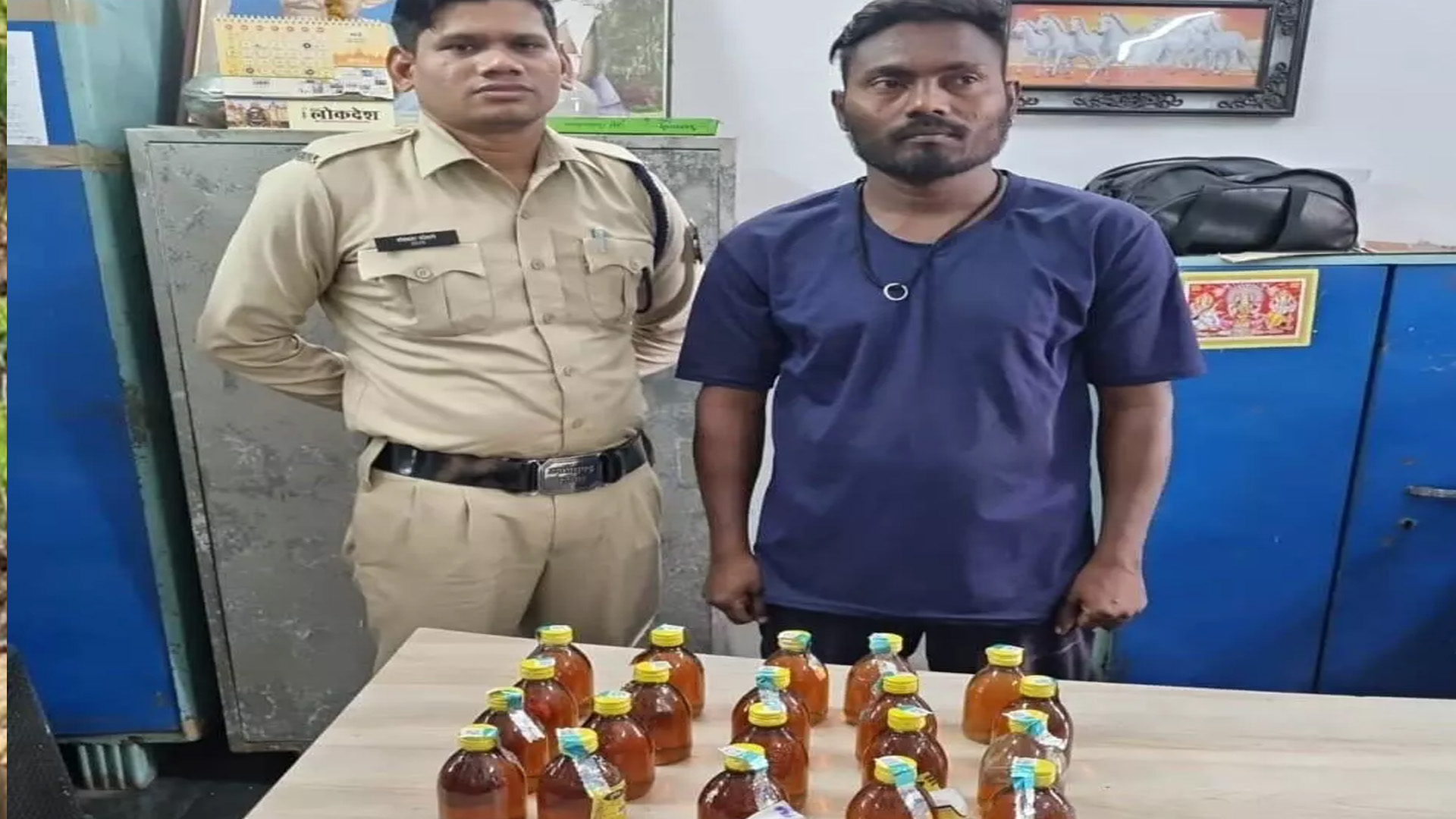 Another liquor coach caught again in Gudhiyari