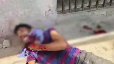 Brutally beaten in the middle of the settlement, victim was bleeding