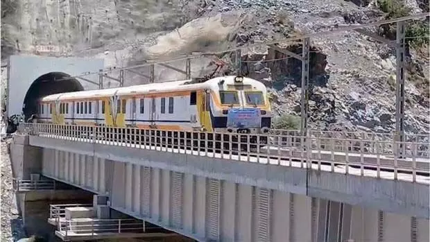 Jammu News: Railways conducted successful trial run on Chenab rail bridge
