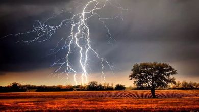 Girl dies after being hit by lightning