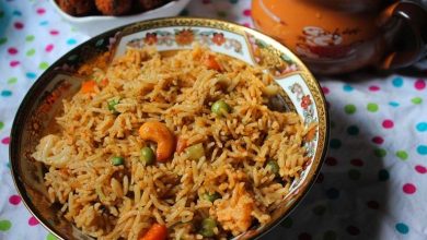 Vegetable Biryani, the method of making it is very easy