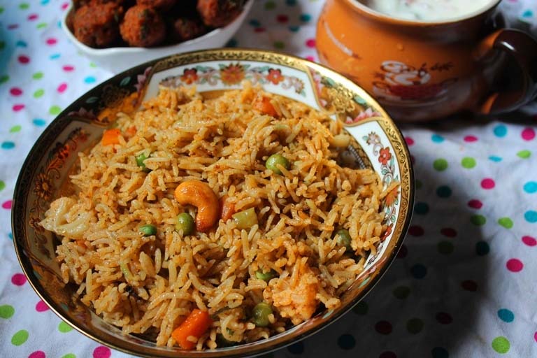 Vegetable Biryani, the method of making it is very easy