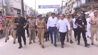 Amidst Kanwar Yatra, top officials of Muzaffarnagar marched on foot with ATS commando unit