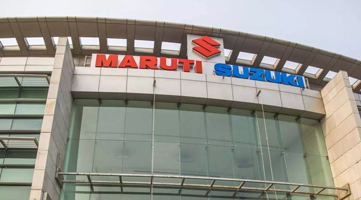 Maruti Suzuki India share price trading up 1.05%