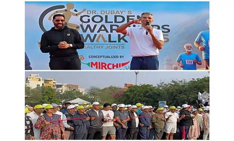 A glimpse of enthusiasm from Dr. Dube's Golden Warrior Walk