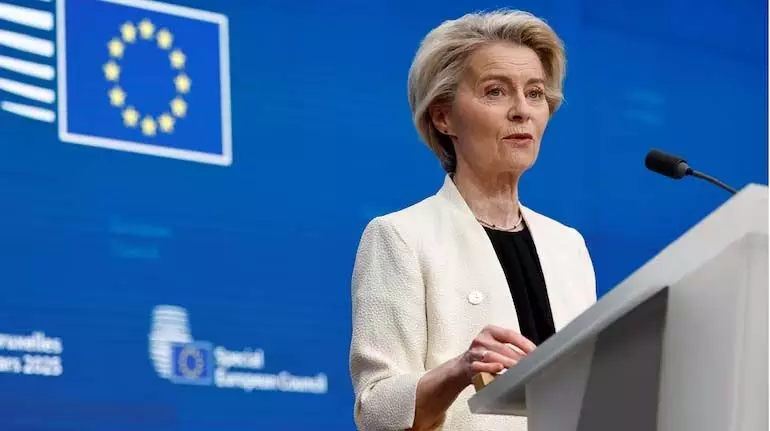European Commission President Leyen reacts to Donald Trump's 30% tariff decision