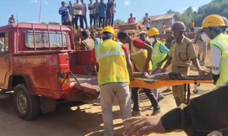 Tripura: Four people died and three were injured when a brick kiln chimney collapsed in Kamalpur