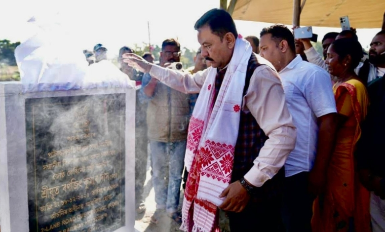 An Assam minister laid the foundation stone for a Rs 65 crore railway overbridge in Bajali.