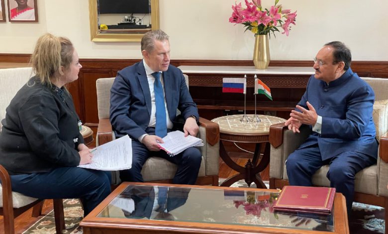 India and Russia have signed a new agreement to enhance cooperation in the health sector.