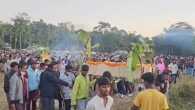 Arunachal Pradesh accident in Anjaw: Bodies of six laborers from Assam brought to Tinsukia.