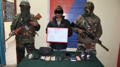 Arunachal Pradesh: Assam Rifles apprehends active NSCN-IM cadre in Tirap.