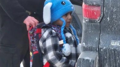 A 5-year-old child is in custody in America; Harris expresses anger.