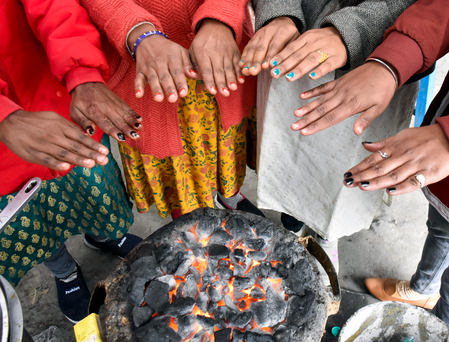People in some parts of West Bengal got relief from the severe cold.