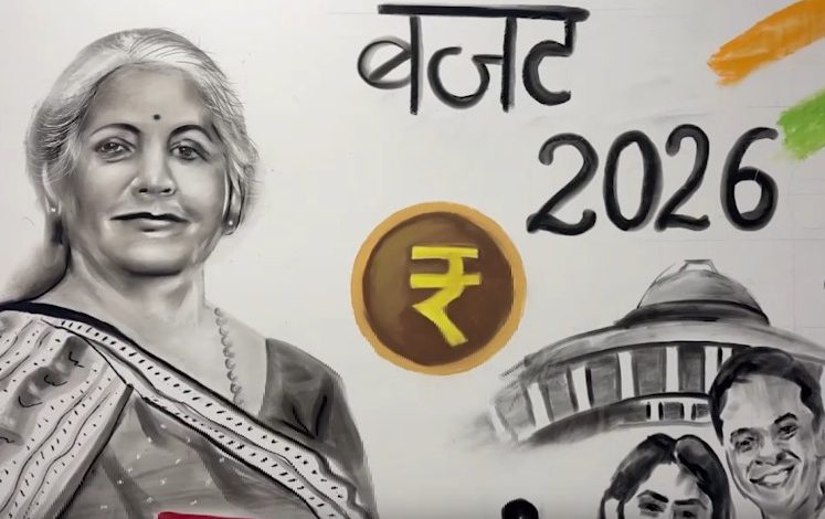 Budget 2026: An artist from Uttar Pradesh has created a magnificent statue of Nirmala Sitharaman.