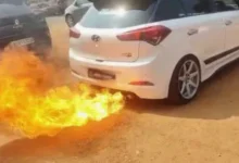 MVD angered by viral image of car catching fire in Kollam; owner goes into hiding