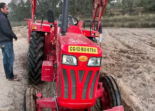 CG Strict action, against illegal sand mining, 3 tractors seized,